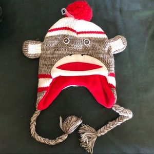 Sock Monkey beanie NWOT